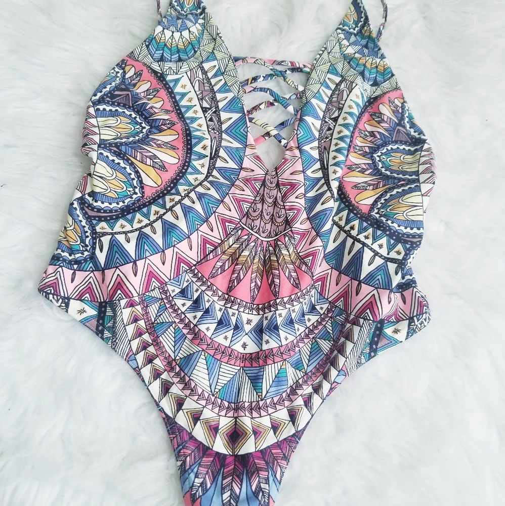 Billabong Boho Dreamer One Piece strappy bathing size S. 💋 - Picture 6 of 13